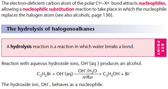 hydrolysis of halogenoalkanes experiment